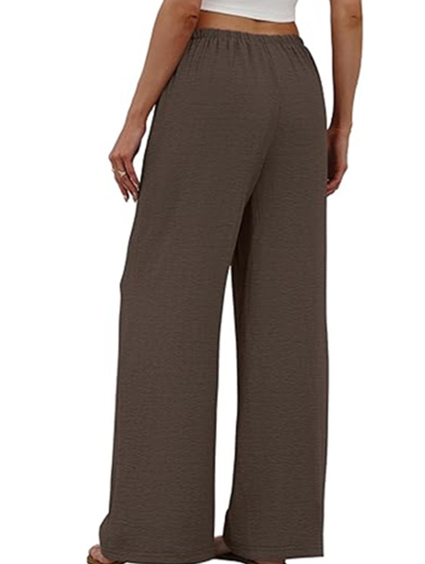 Versatile Elastic Waist Wide-Leg Pants for Women_CWBLP01528