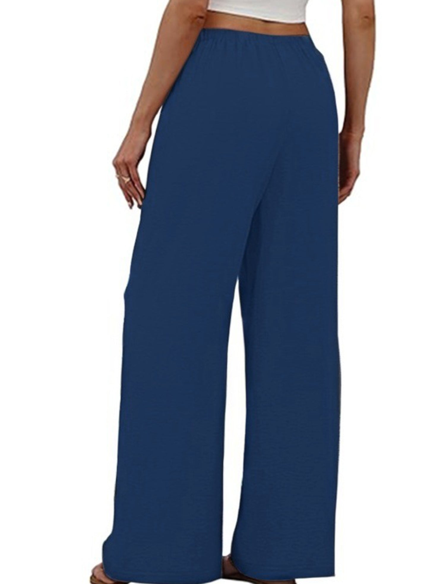 Versatile Elastic Waist Wide-Leg Pants for Women_CWBLP01528