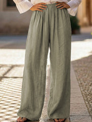 Tencel Ramie Balloon Pants Wide Leg Trousers_CWBLP01529