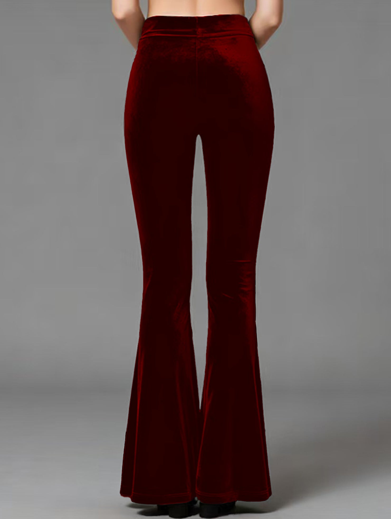 High Waist Slight Flare Office Pants_CWBLP01537
