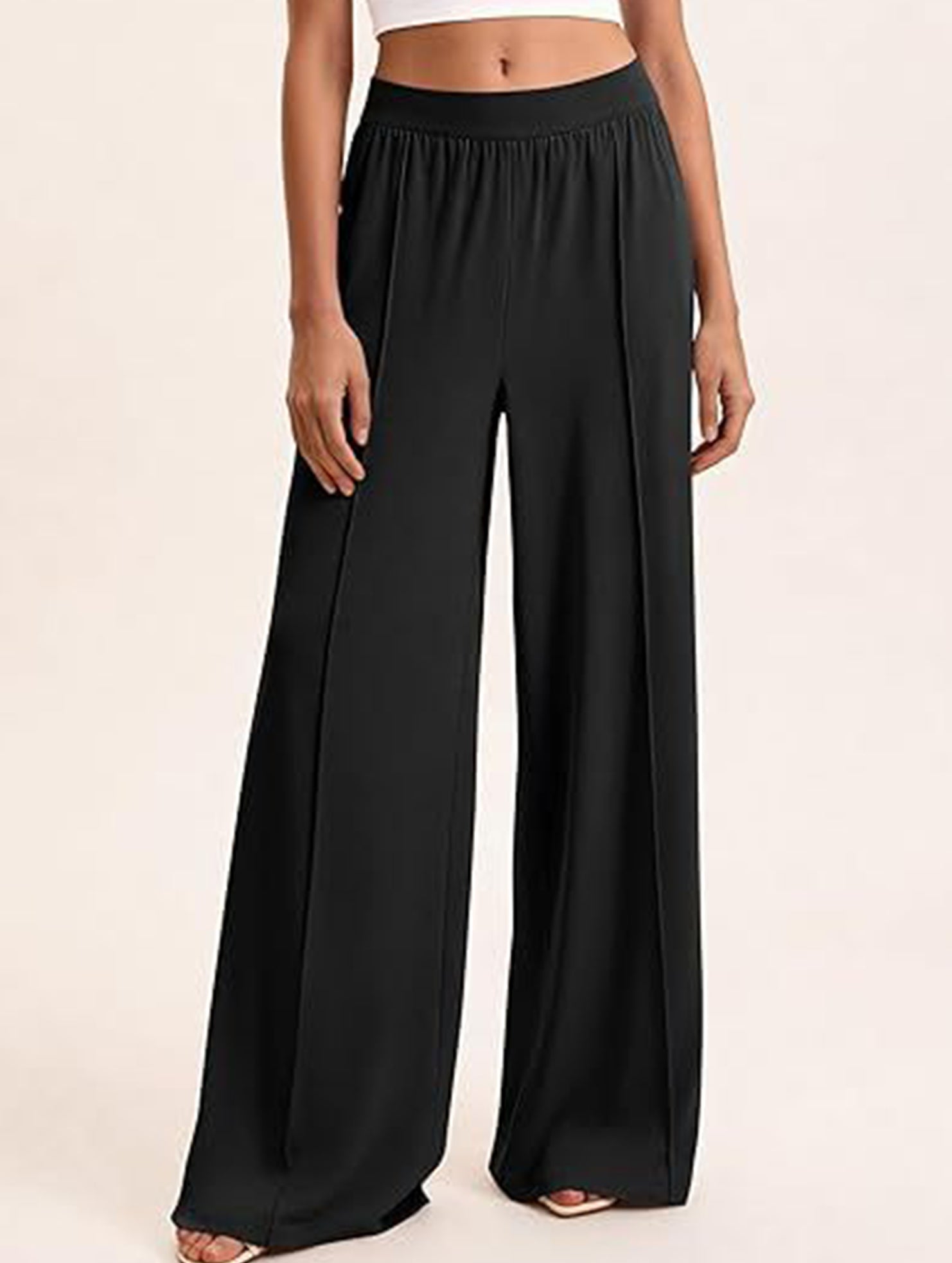 Loose Wide Leg Yoga Lounge Pants_CWBLP01544