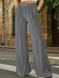 Loose Wide Leg Yoga Lounge Pants_CWBLP01544