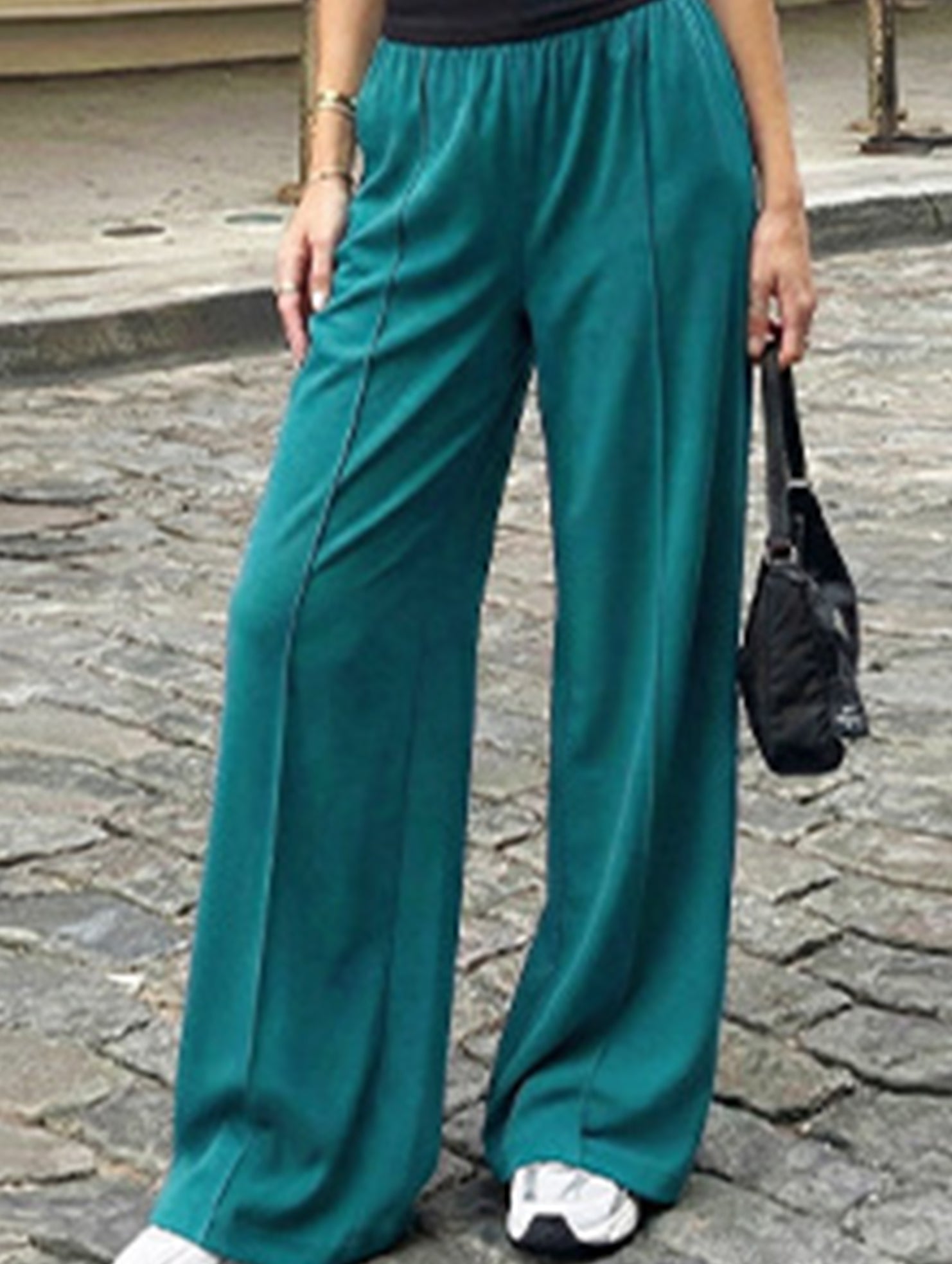 Loose Wide Leg Yoga Lounge Pants_CWBLP01544