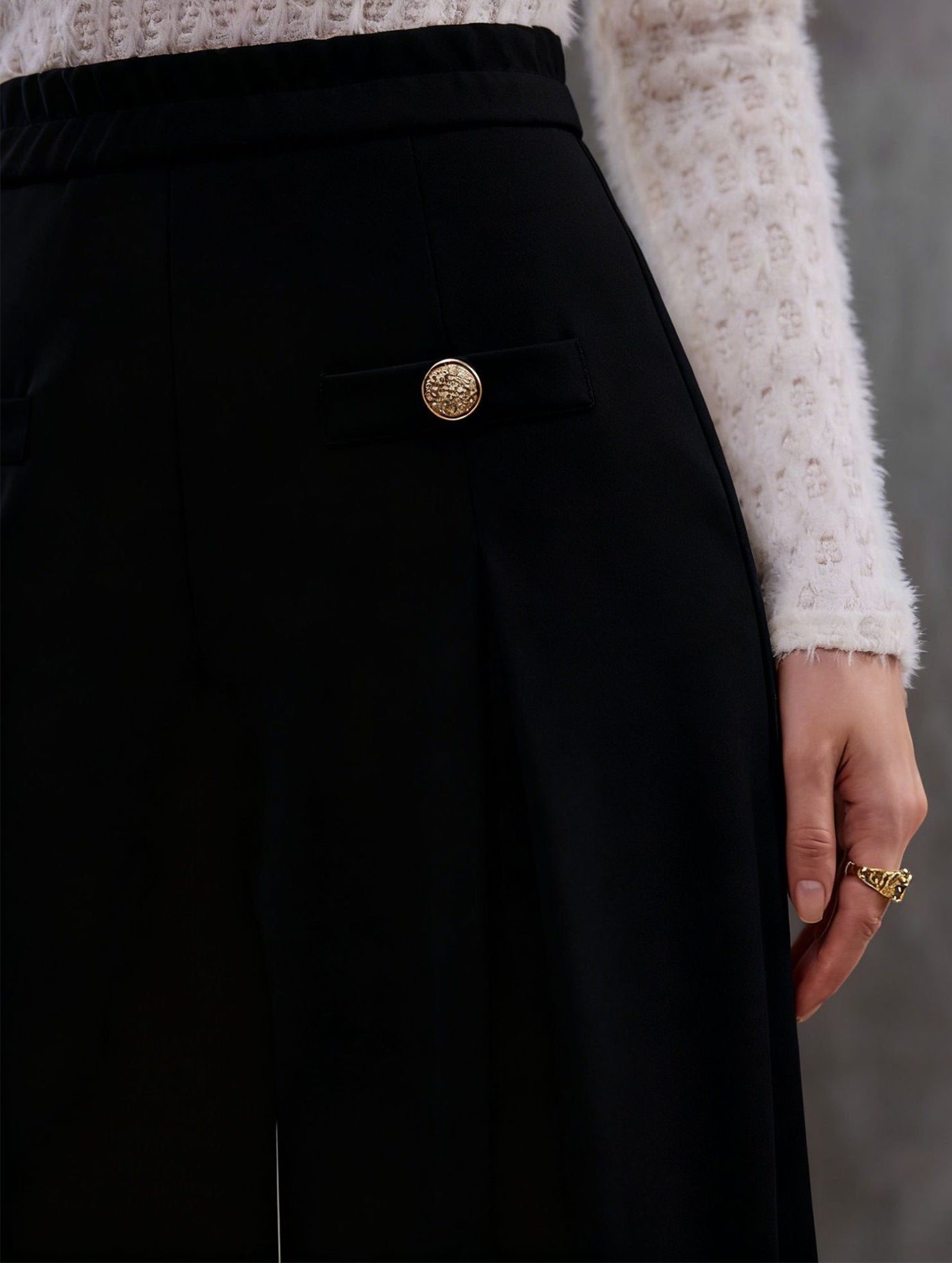 High Waist Wide Leg Office Straight Pants_CWBLP01553