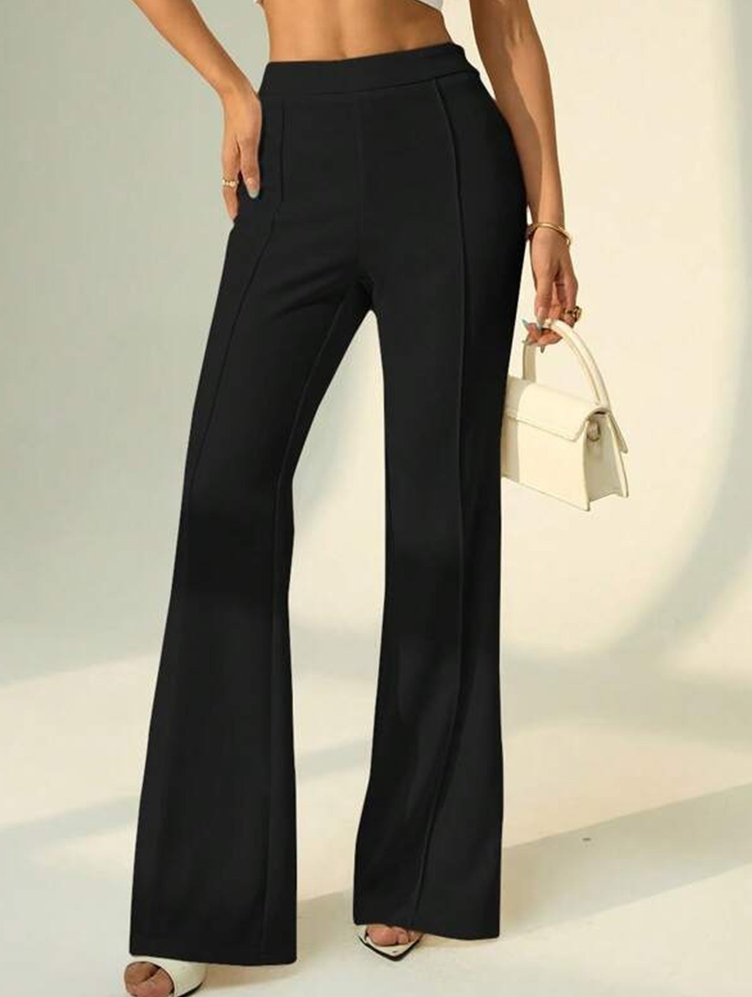 High Waist Loose Wide Leg Business Pants_CWBLP01555