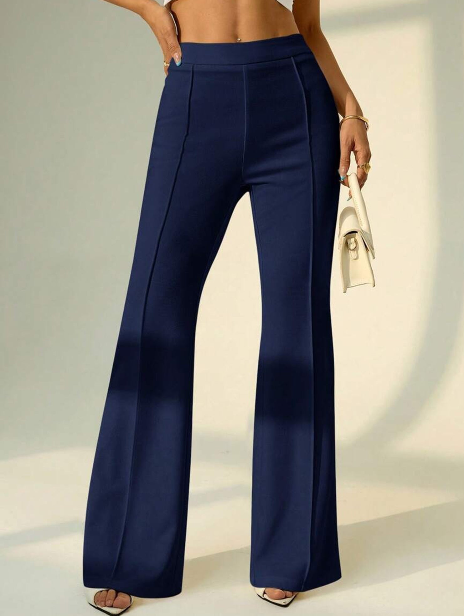 High Waist Loose Wide Leg Business Pants_CWBLP01555