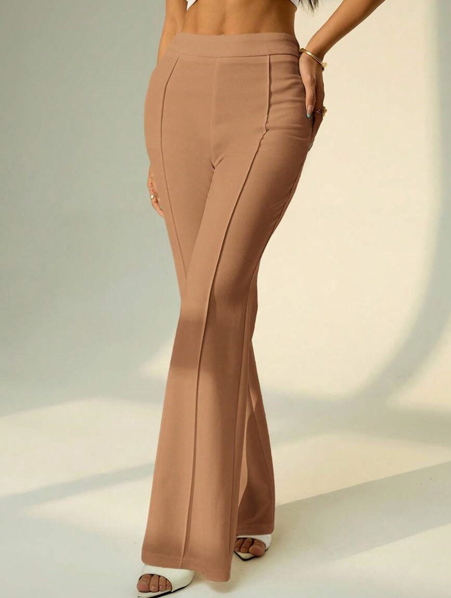 High Waist Loose Wide Leg Business Pants_CWBLP01555