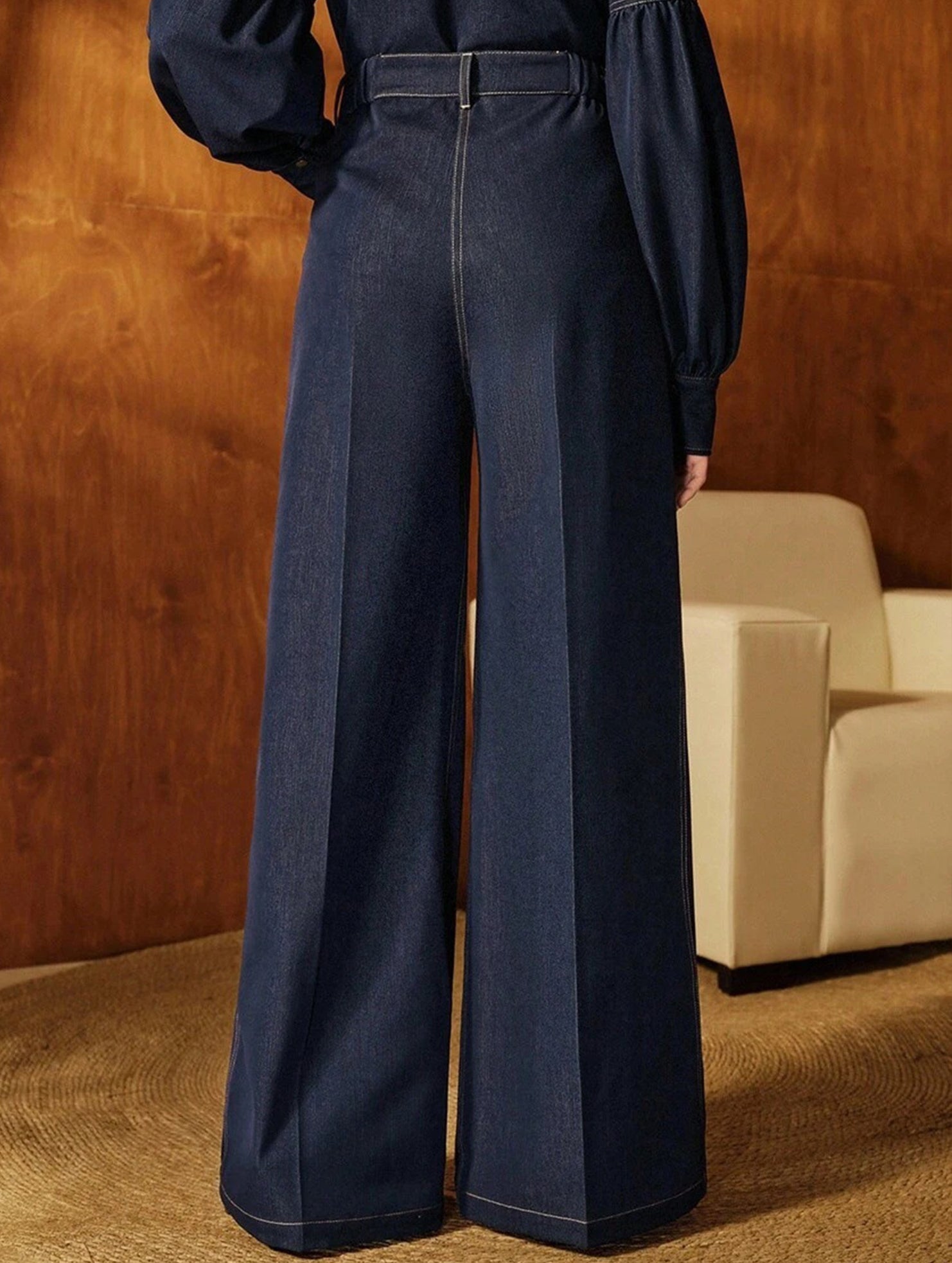 High Waist Loose Straight Denim Pants_CWBLP01557