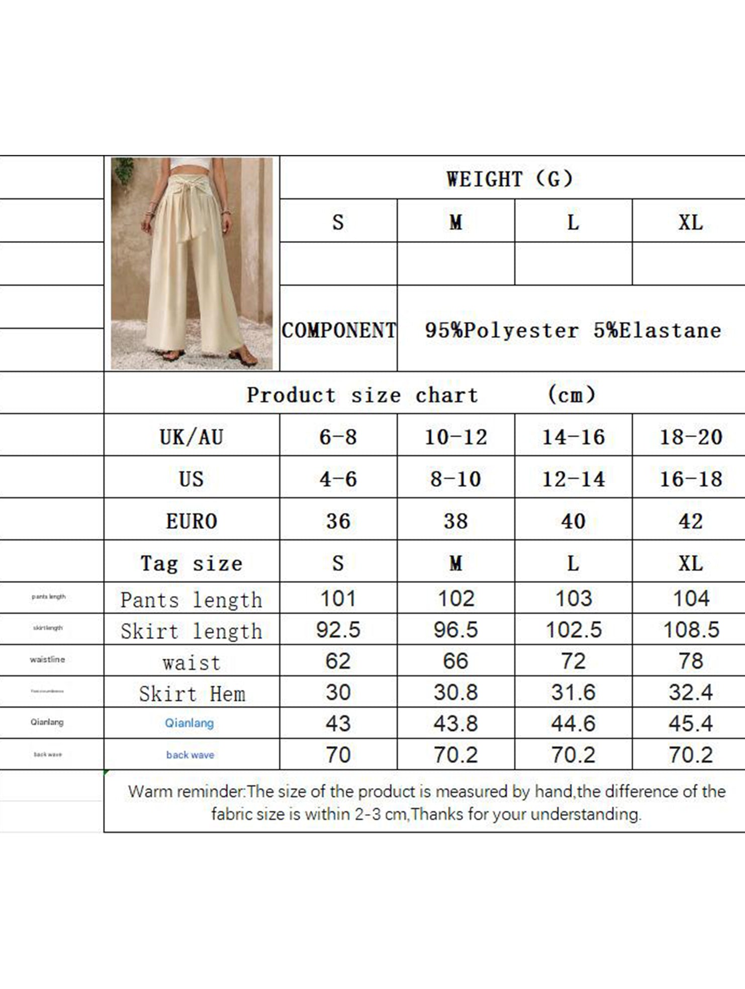 High Waist Tie Wide Leg Pants