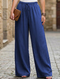 High Waist Wide Leg Casual Pants
