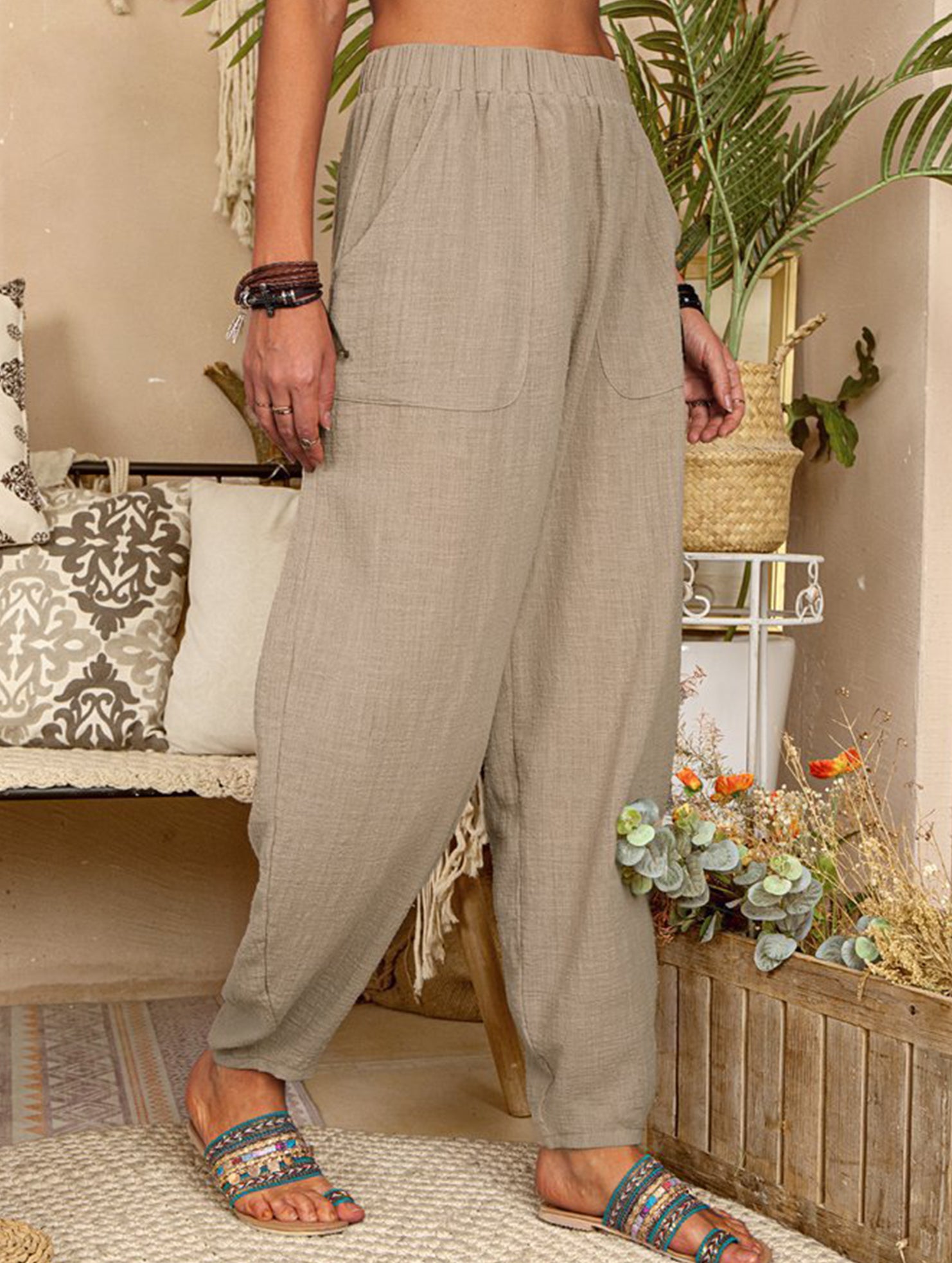 Cotton Loose Casual Harem Pants
