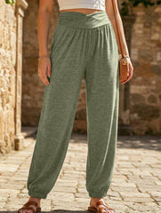 High Waist Pocket Jogger Pants