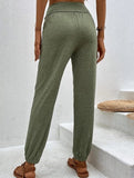 High Waist Pocket Jogger Pants
