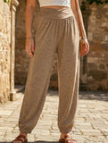 High Waist Pocket Jogger Pants