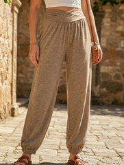 High Waist Pocket Jogger Pants