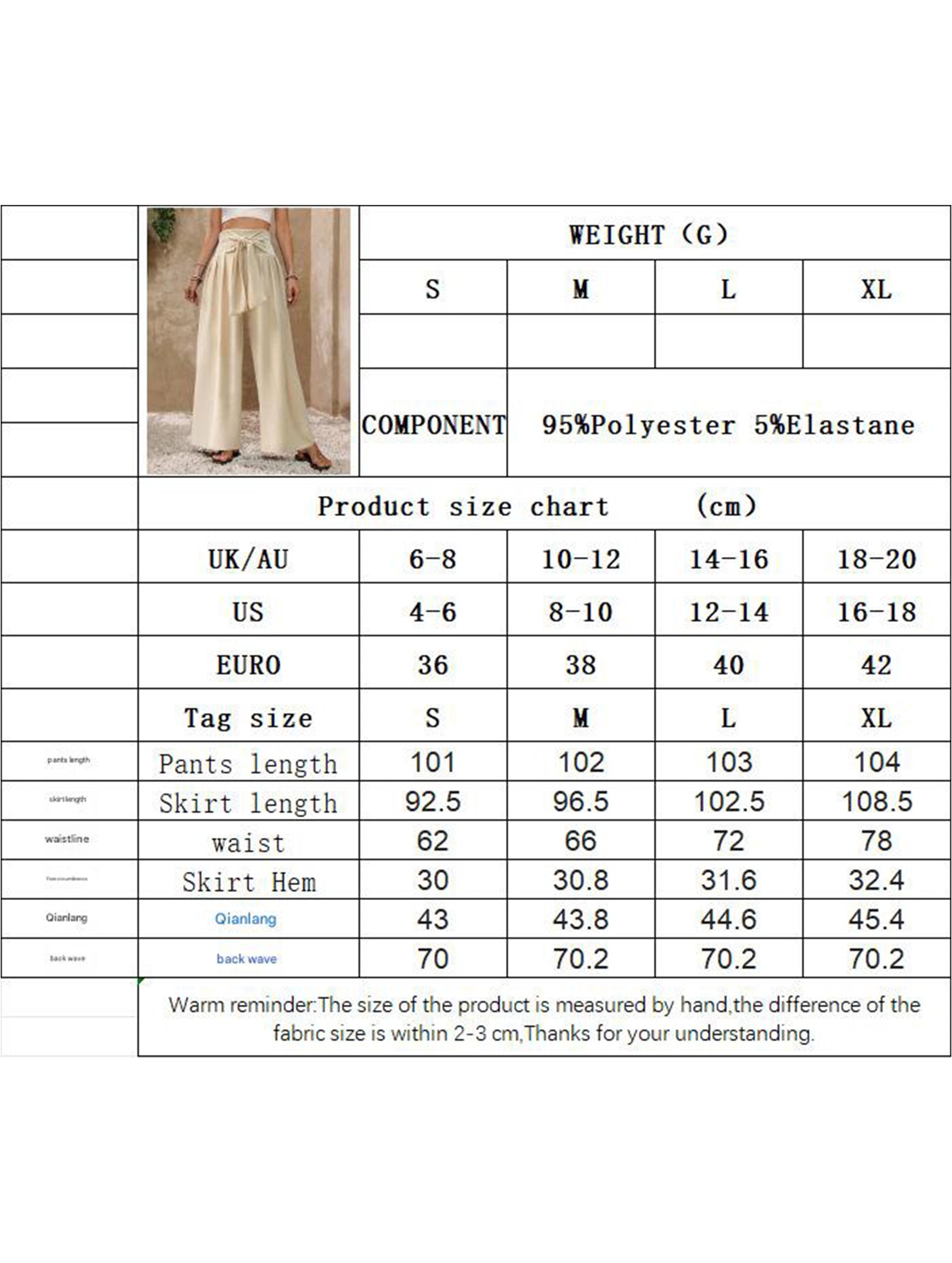 High Waist Tie Wide Leg Pants