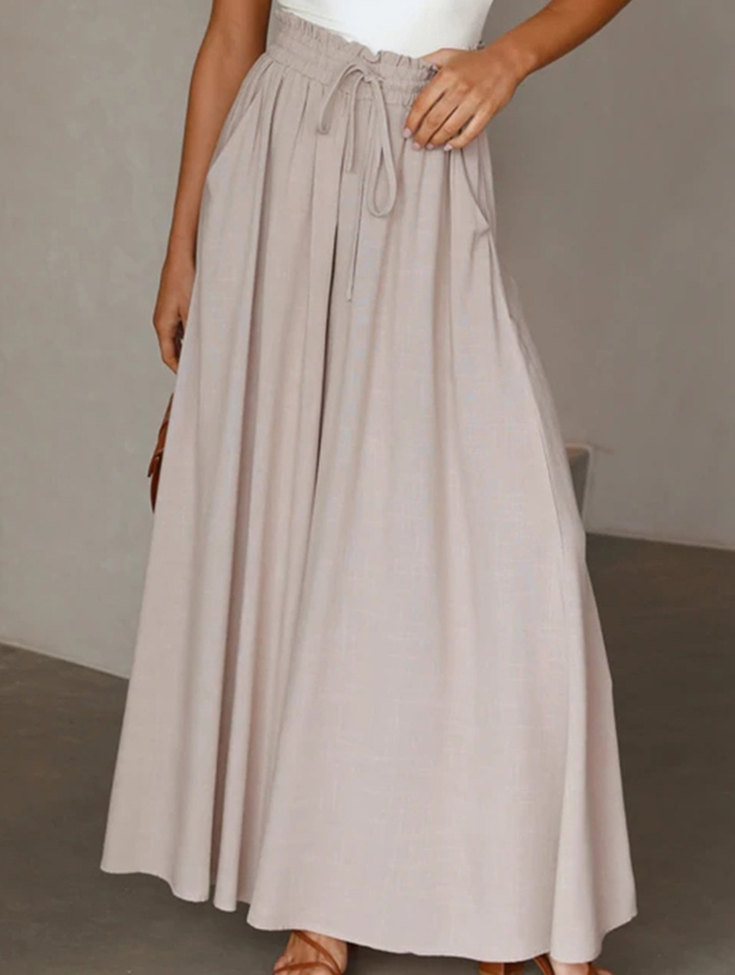 Wide Leg Casual Relaxed Pants_CWBLP01662