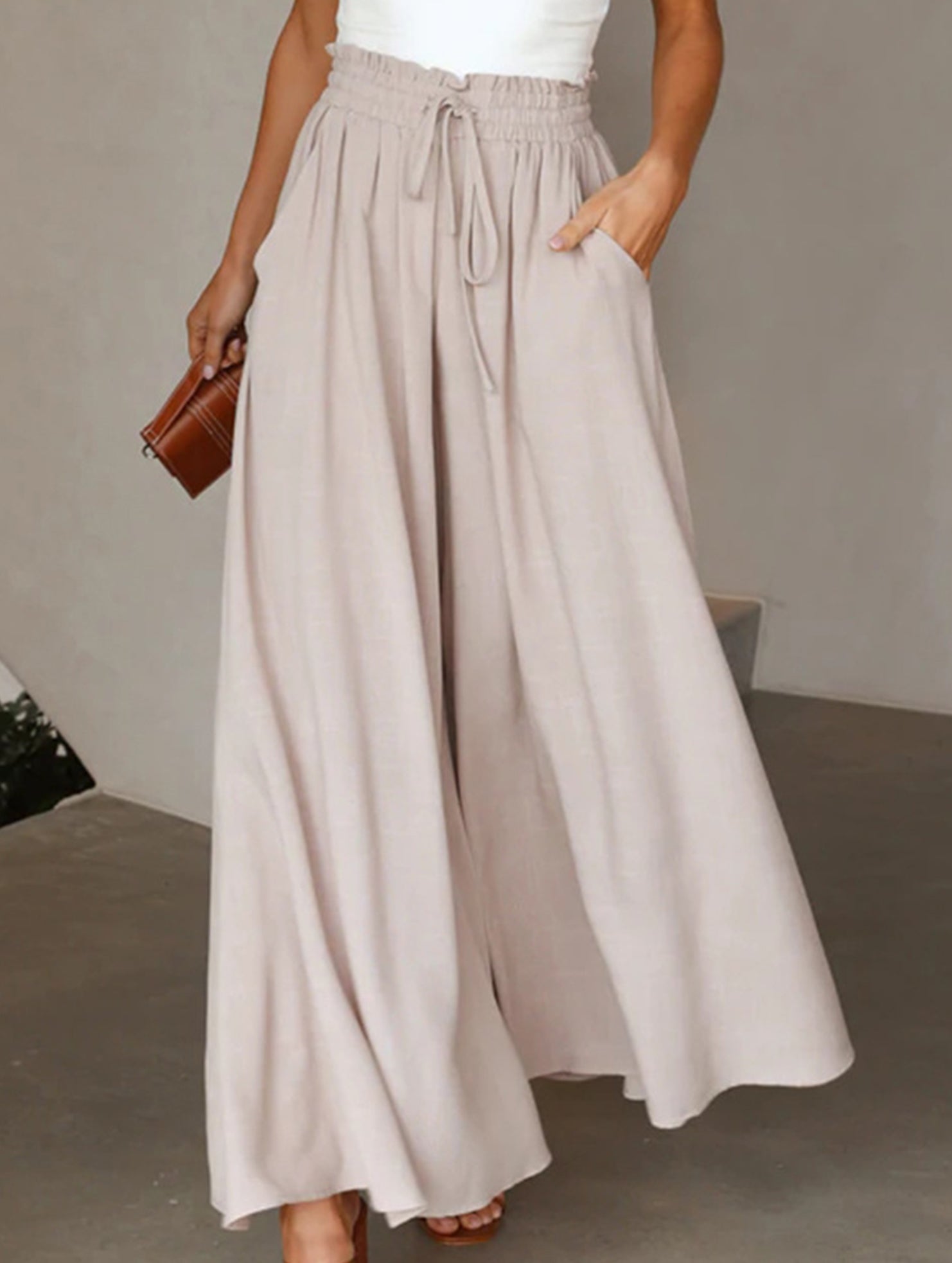 Wide Leg Casual Relaxed Pants_CWBLP01662
