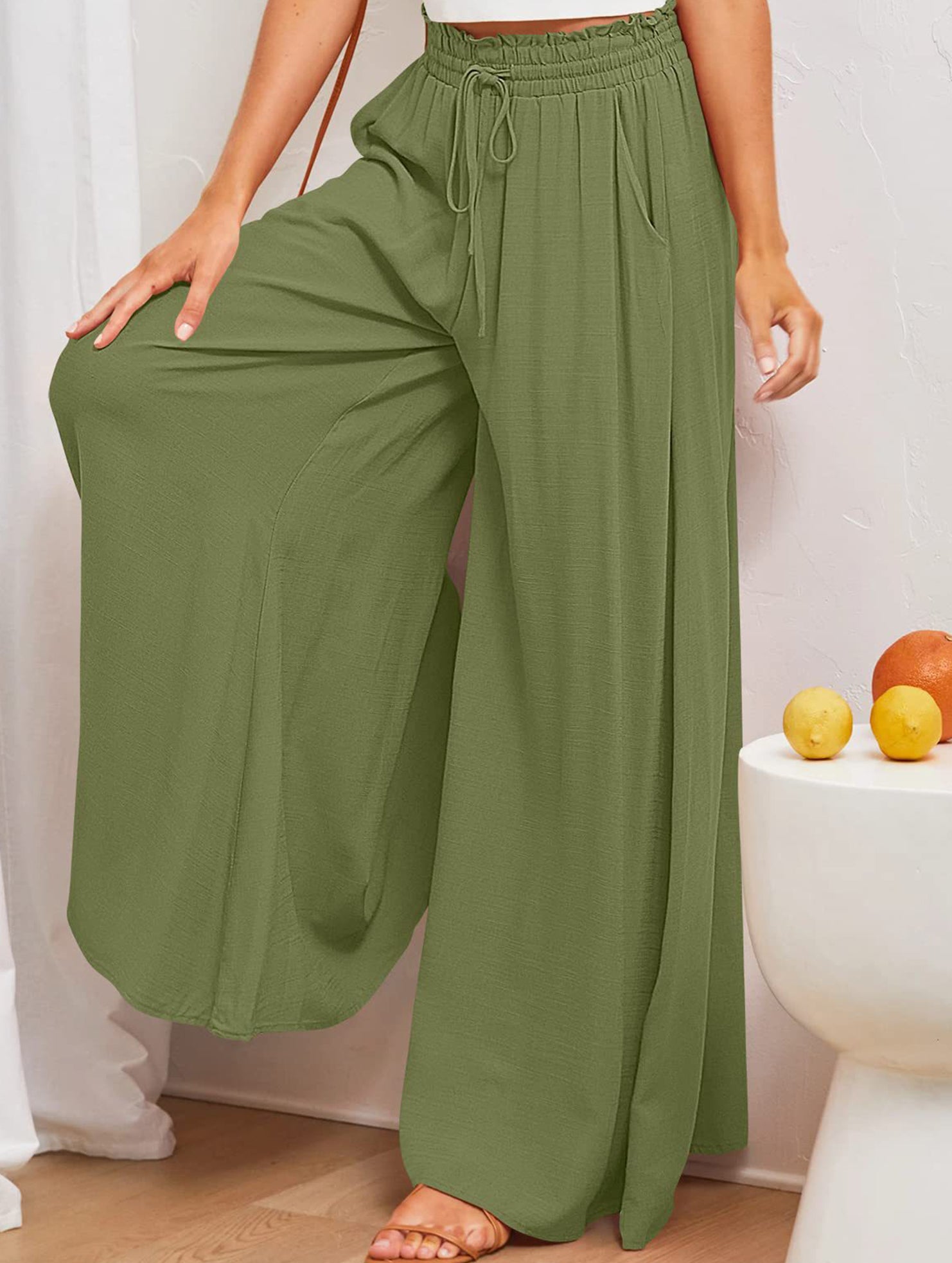 Wide Leg Casual Relaxed Pants_CWBLP01662