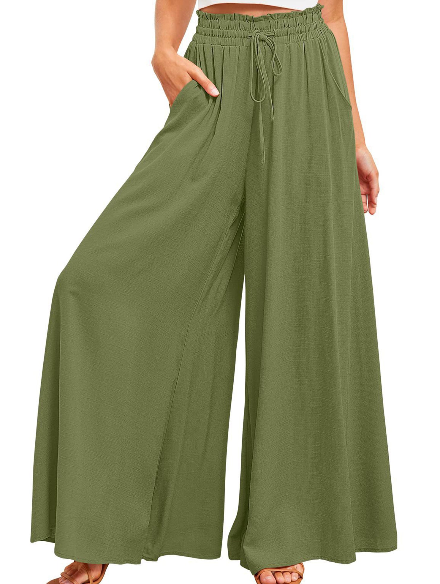 Wide Leg Casual Relaxed Pants_CWBLP01662