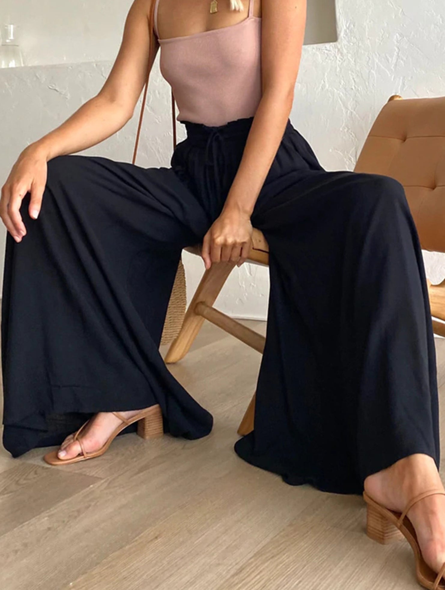 Wide Leg Casual Relaxed Pants_CWBLP01662
