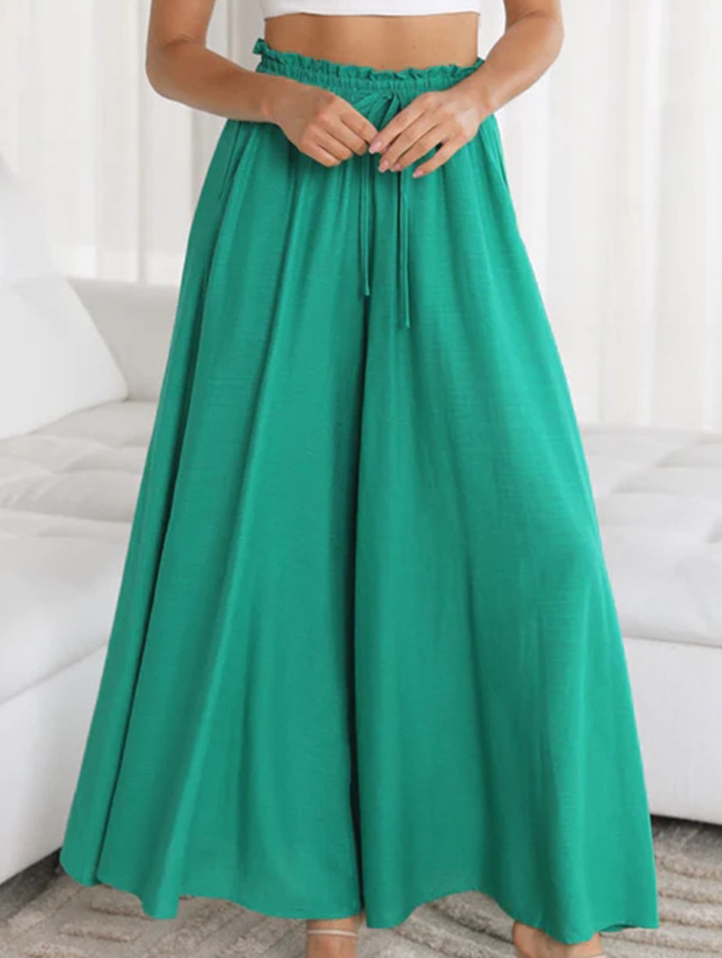 Wide Leg Casual Relaxed Pants_CWBLP01662
