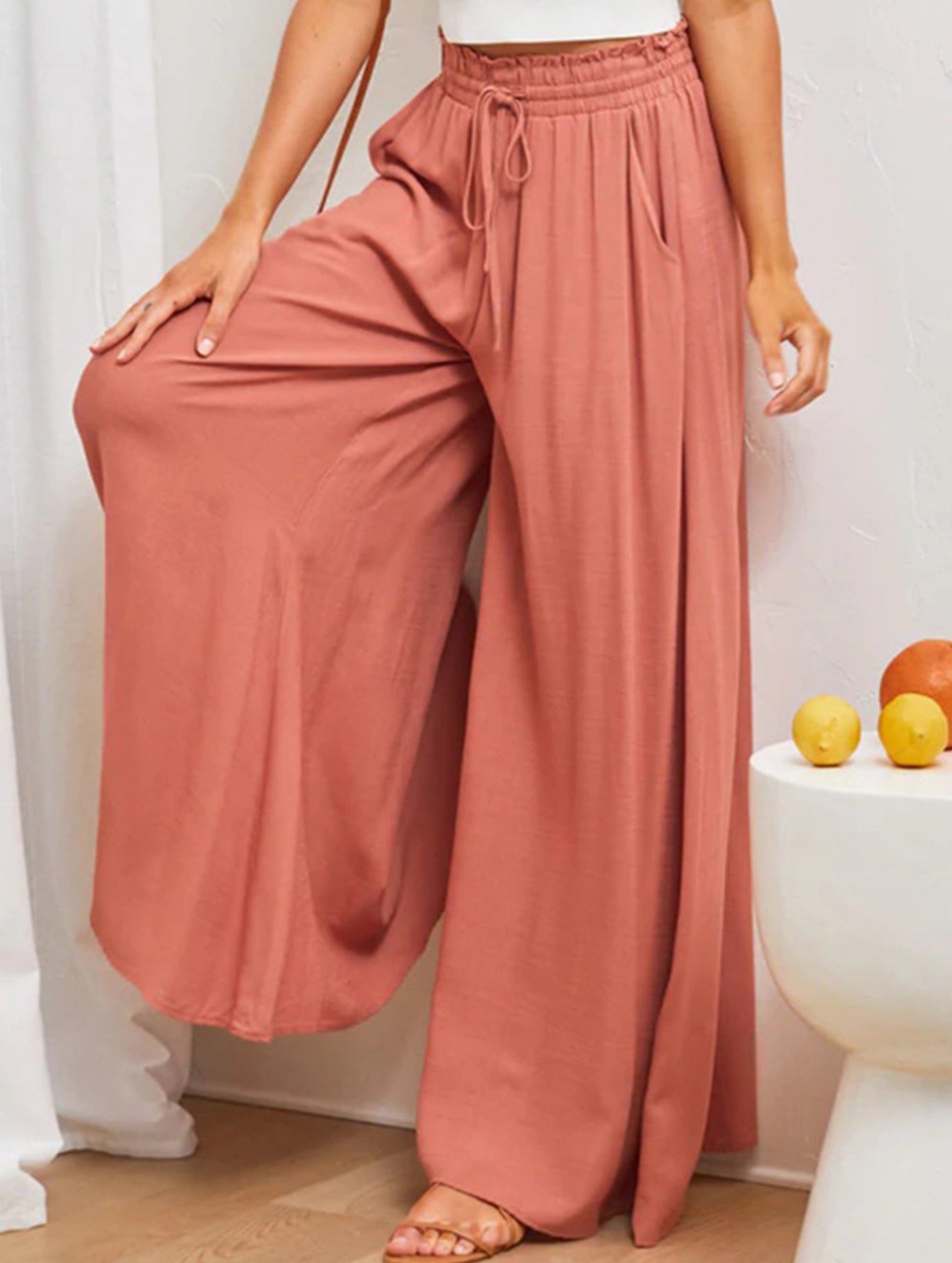 Wide Leg Casual Relaxed Pants_CWBLP01662