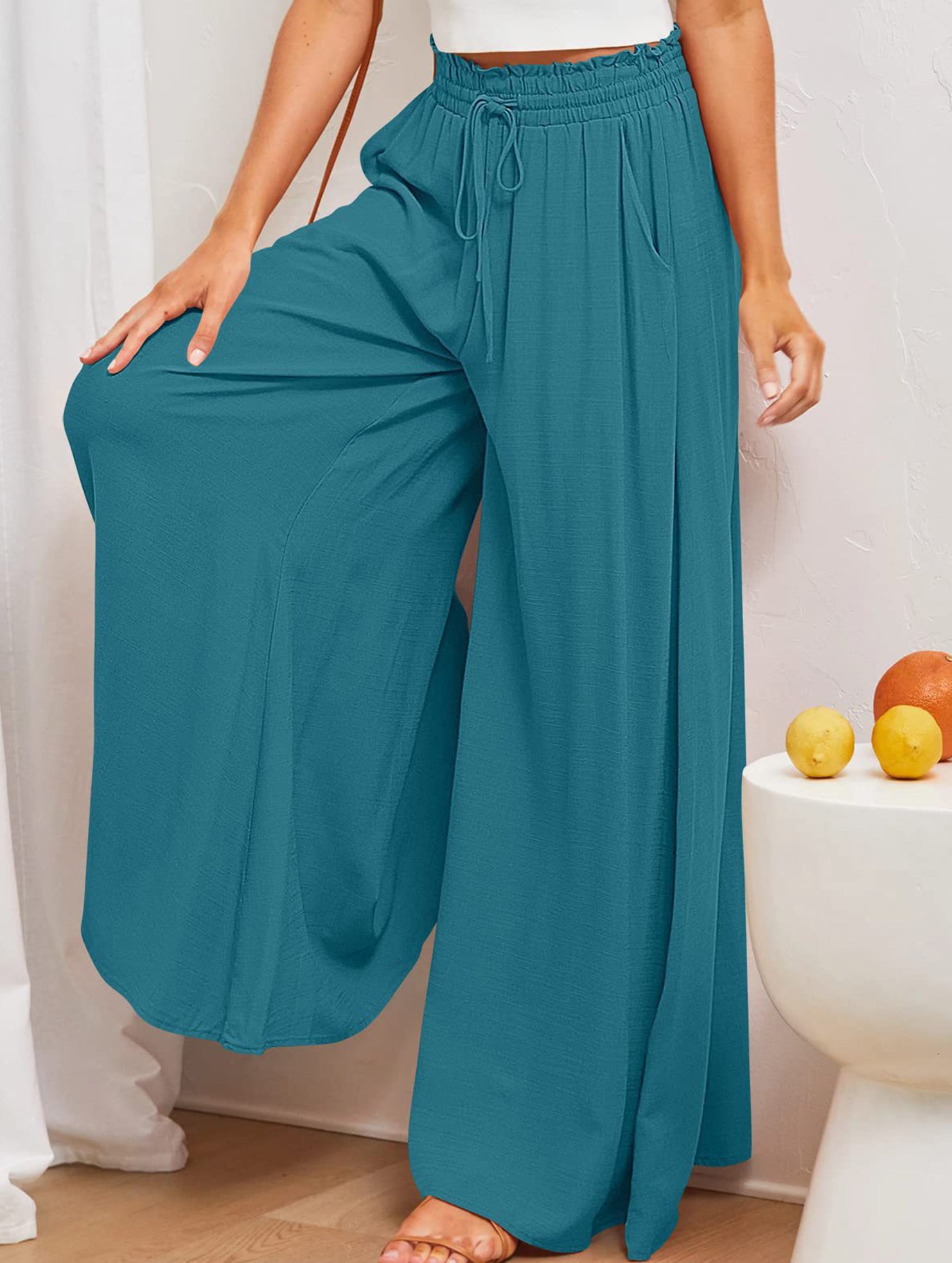 Wide Leg Casual Relaxed Pants_CWBLP01662