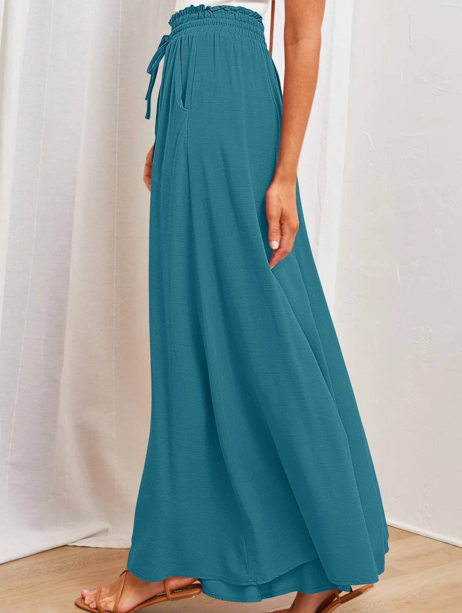 Wide Leg Casual Relaxed Pants_CWBLP01662