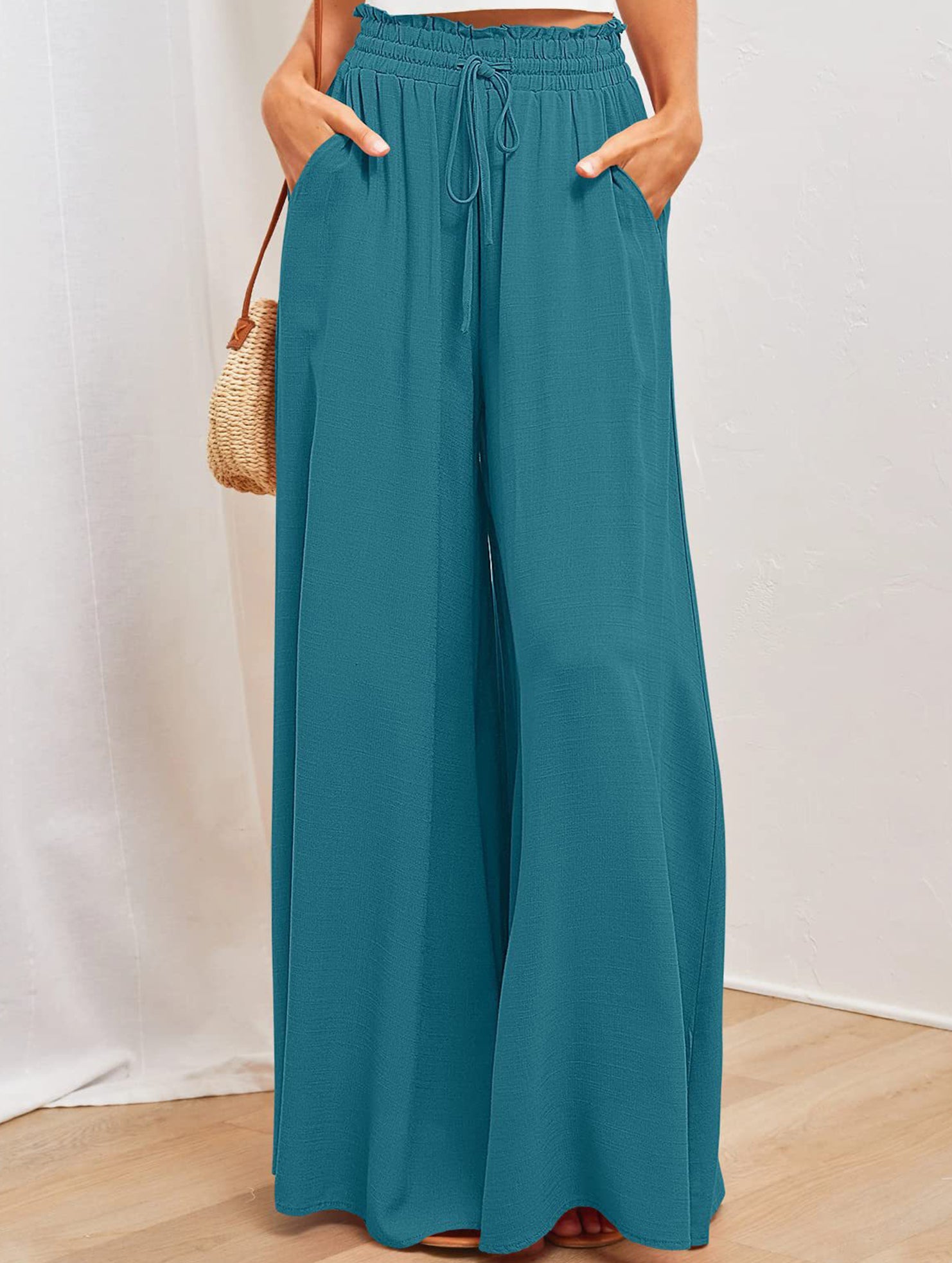 Wide Leg Casual Relaxed Pants_CWBLP01662