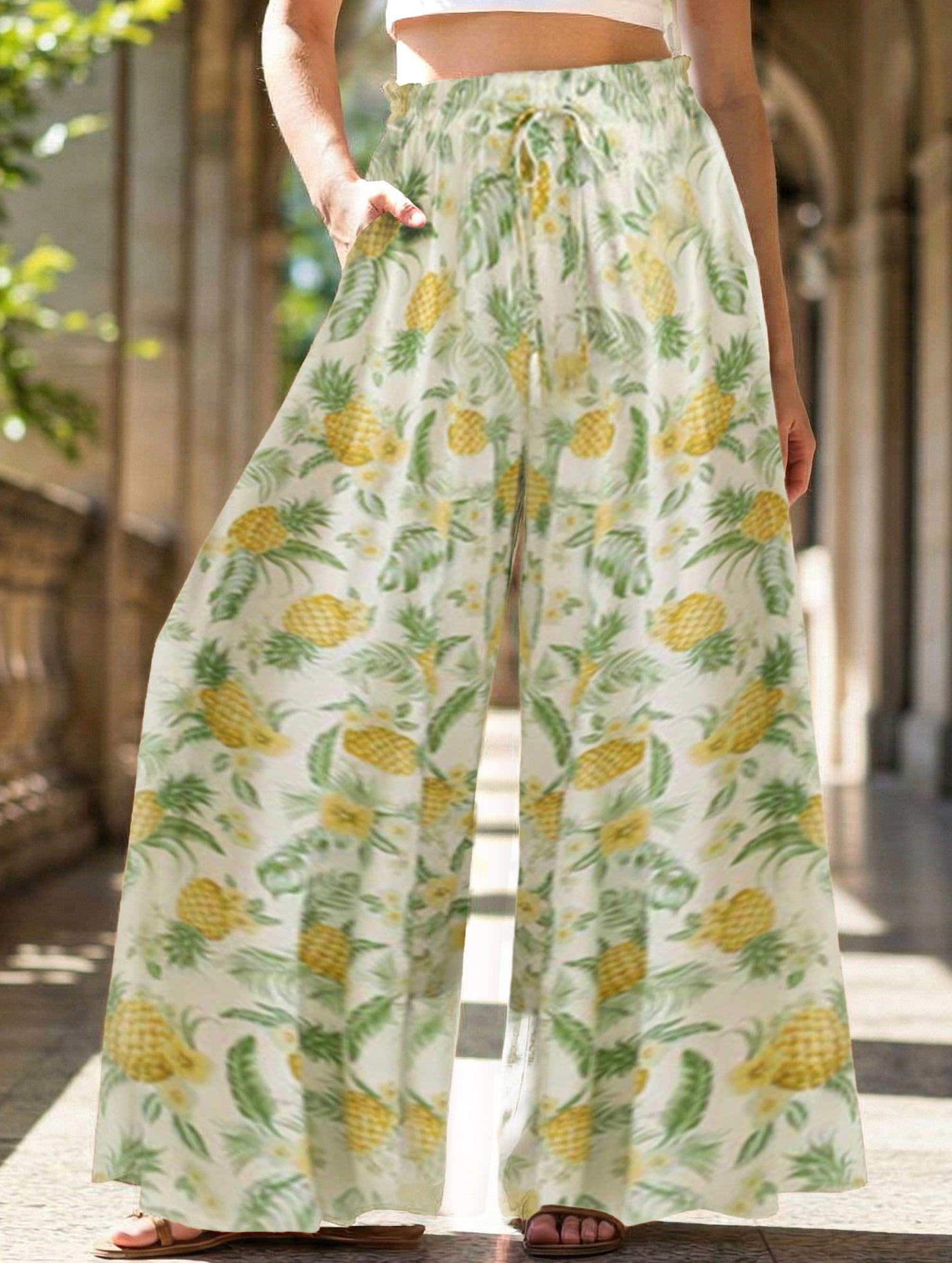 Wide Leg Casual Relaxed Pants_CWBLP01662