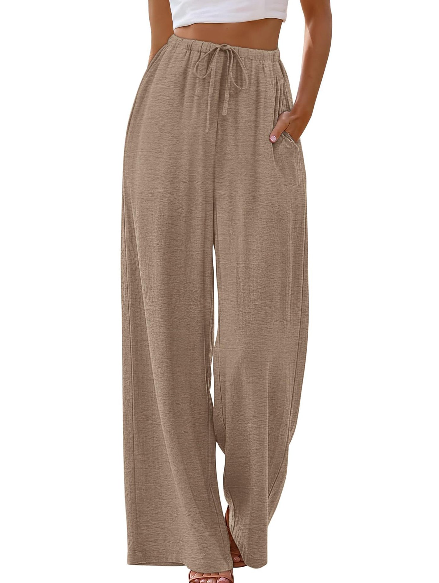 Tie Waist Wide Leg Pants_CWBLP01668