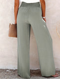 Cotton Button Loose Wide Leg Pants_CWBLP01672
