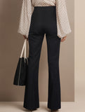 Solid Straight Pants with Button Detail_CWBLP01674