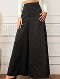 BUTTON-STRIPED BAGGY WIDE-LEG PANTS_CWBLP0680
