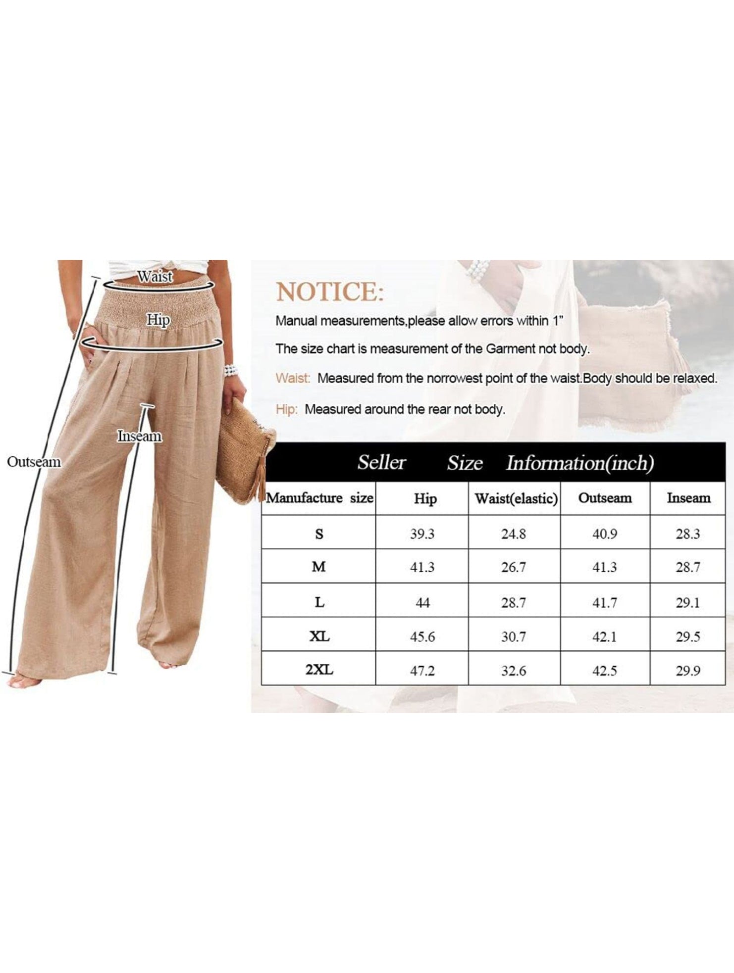 Casual style High-waisted cotton distressed trousers