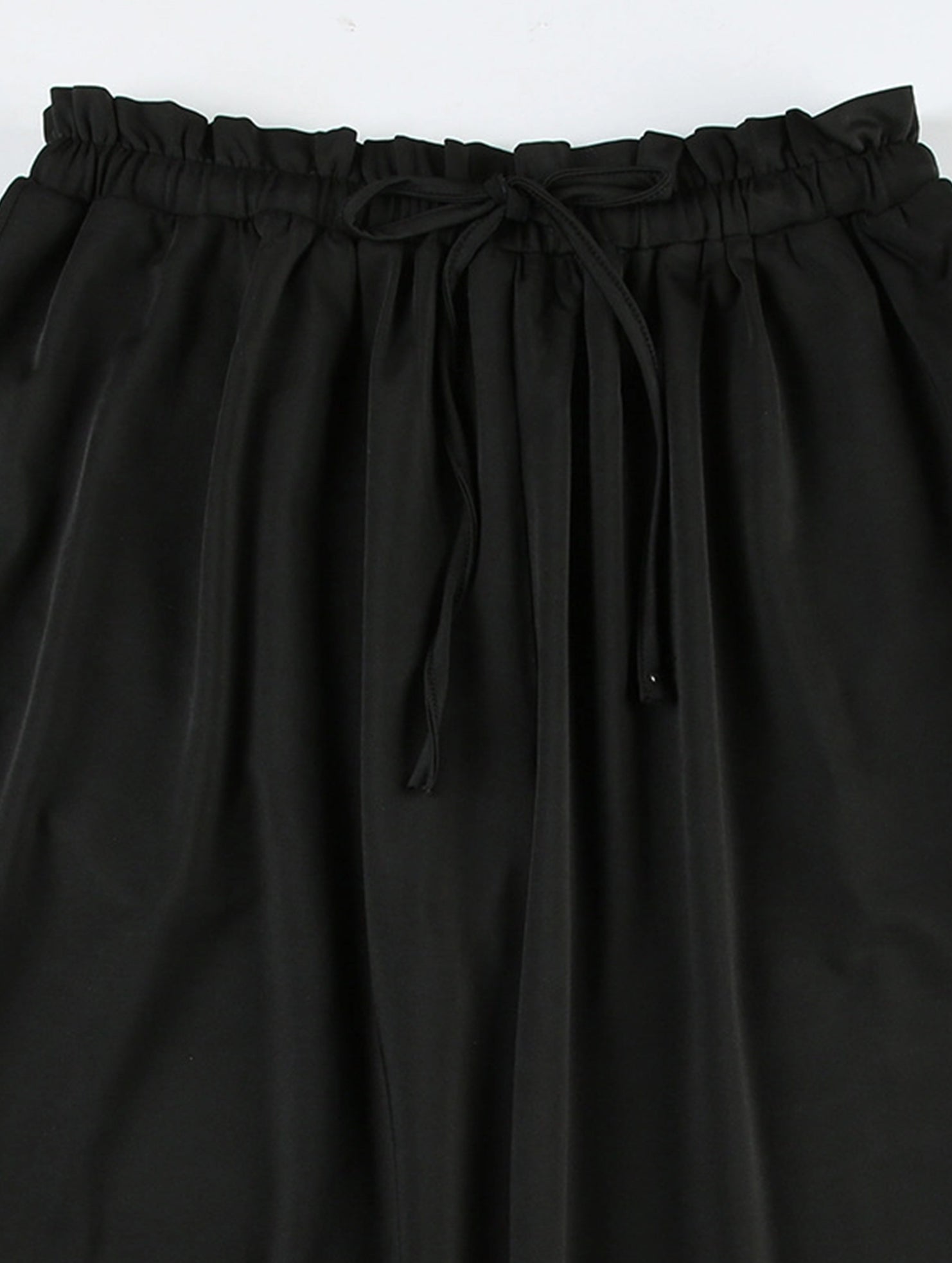 Solid color loose straight tube drop knit pants