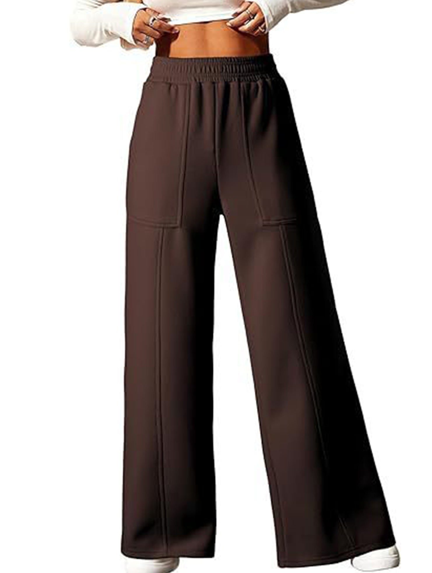 Relaxed style loose high-waisted sweatpants