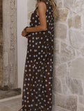 Mesh Polka Dot A Line Dress