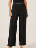 High Waist Straight Office Cropped Pants