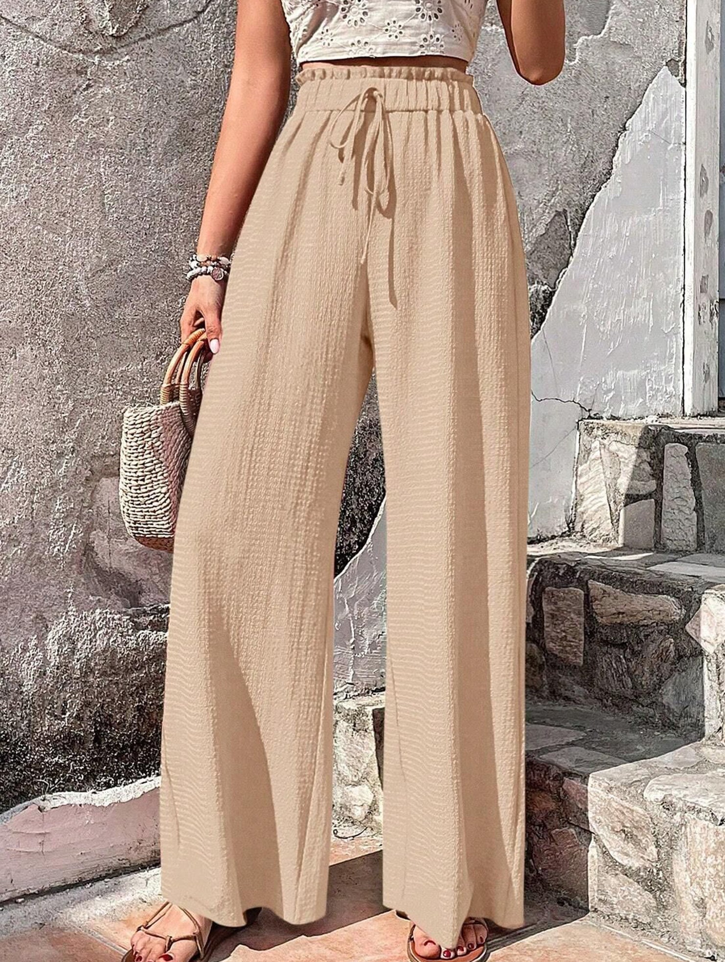 Relaxed style Women's wide-leg pants