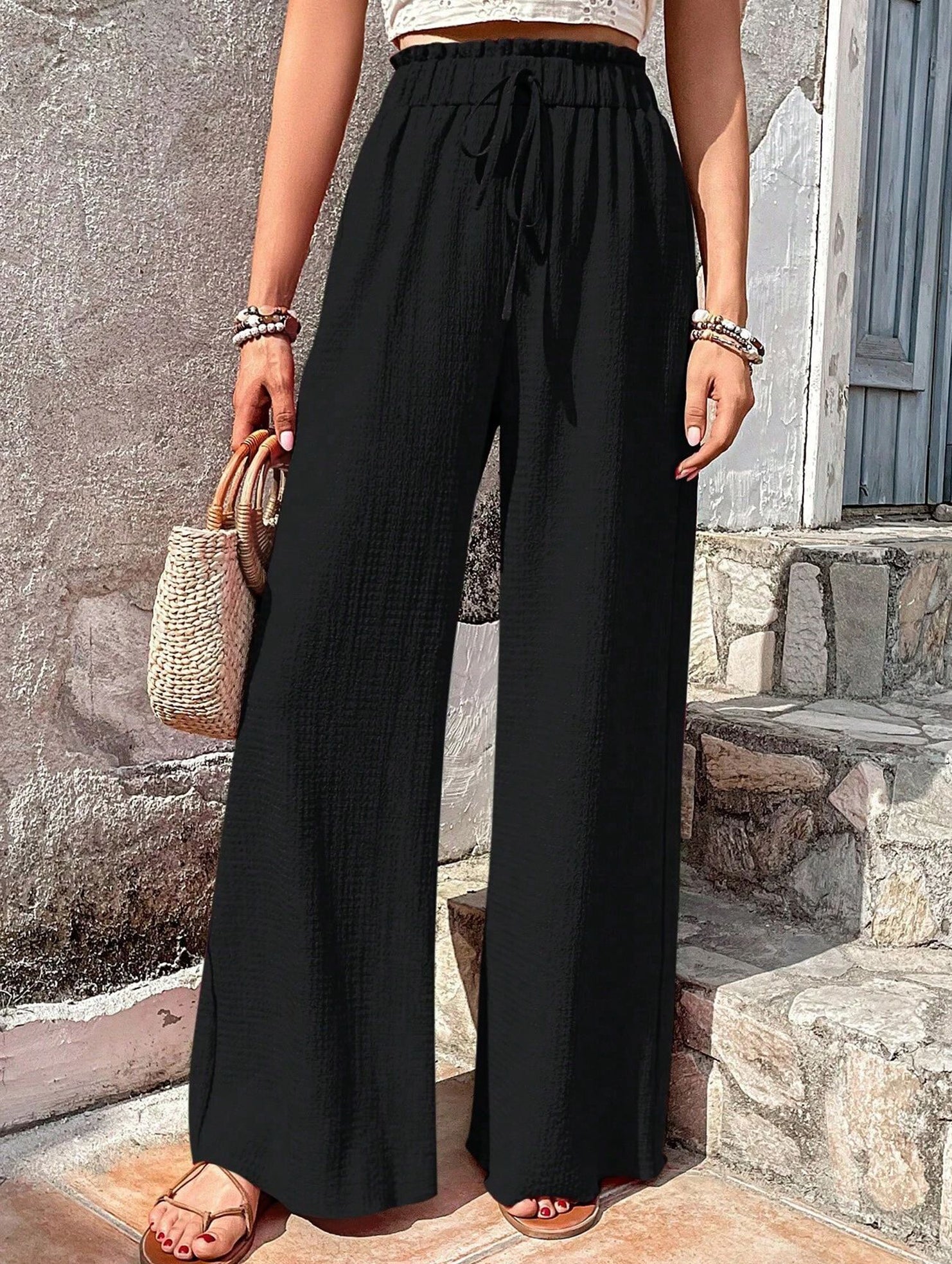 Relaxed style Women's wide-leg pants