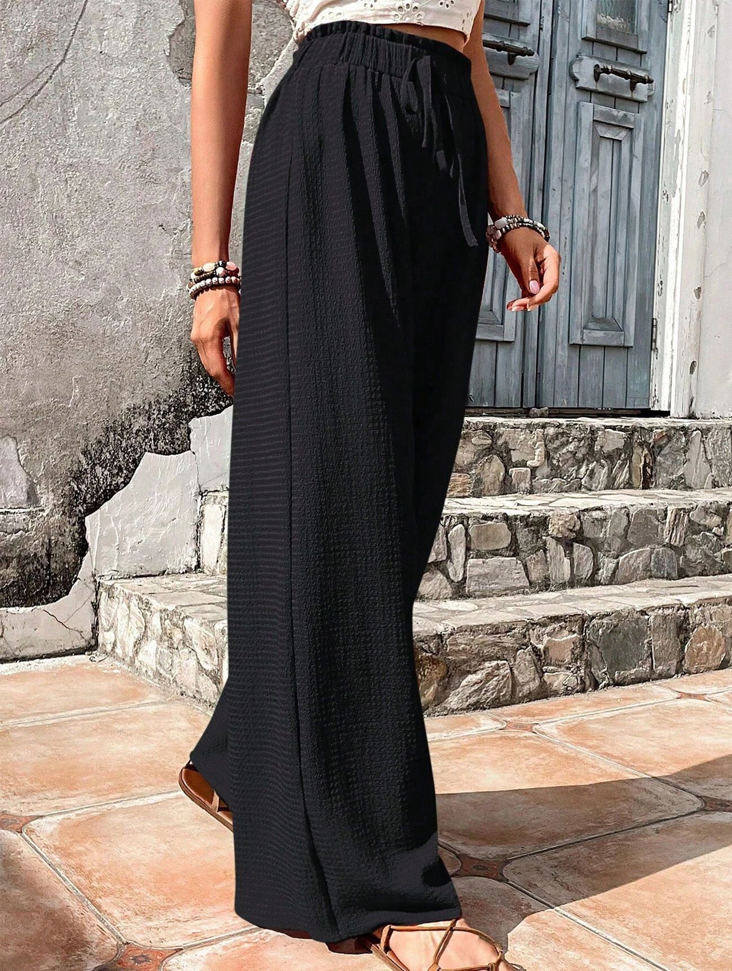 Relaxed style Women's wide-leg pants