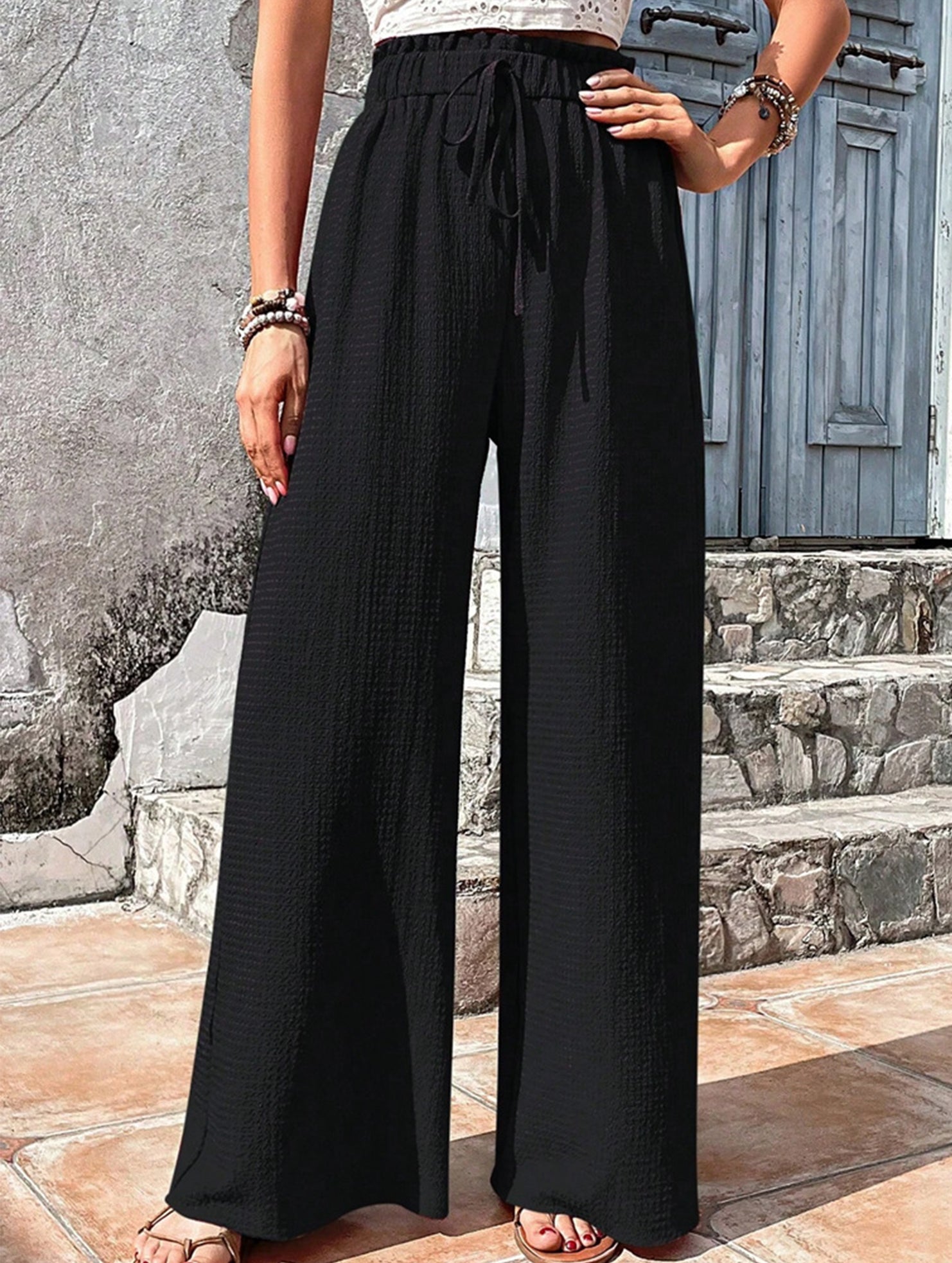 Relaxed style Women's wide-leg pants