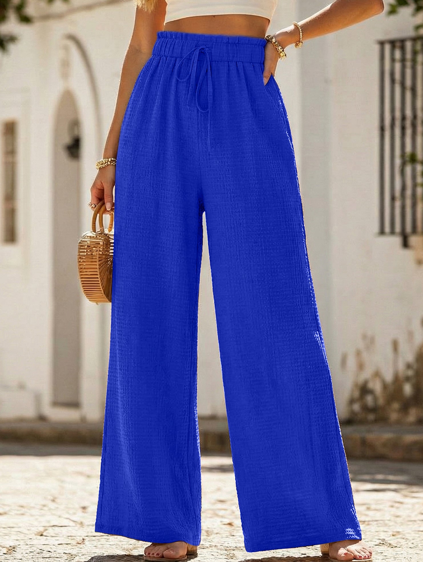 Relaxed style Women's wide-leg pants