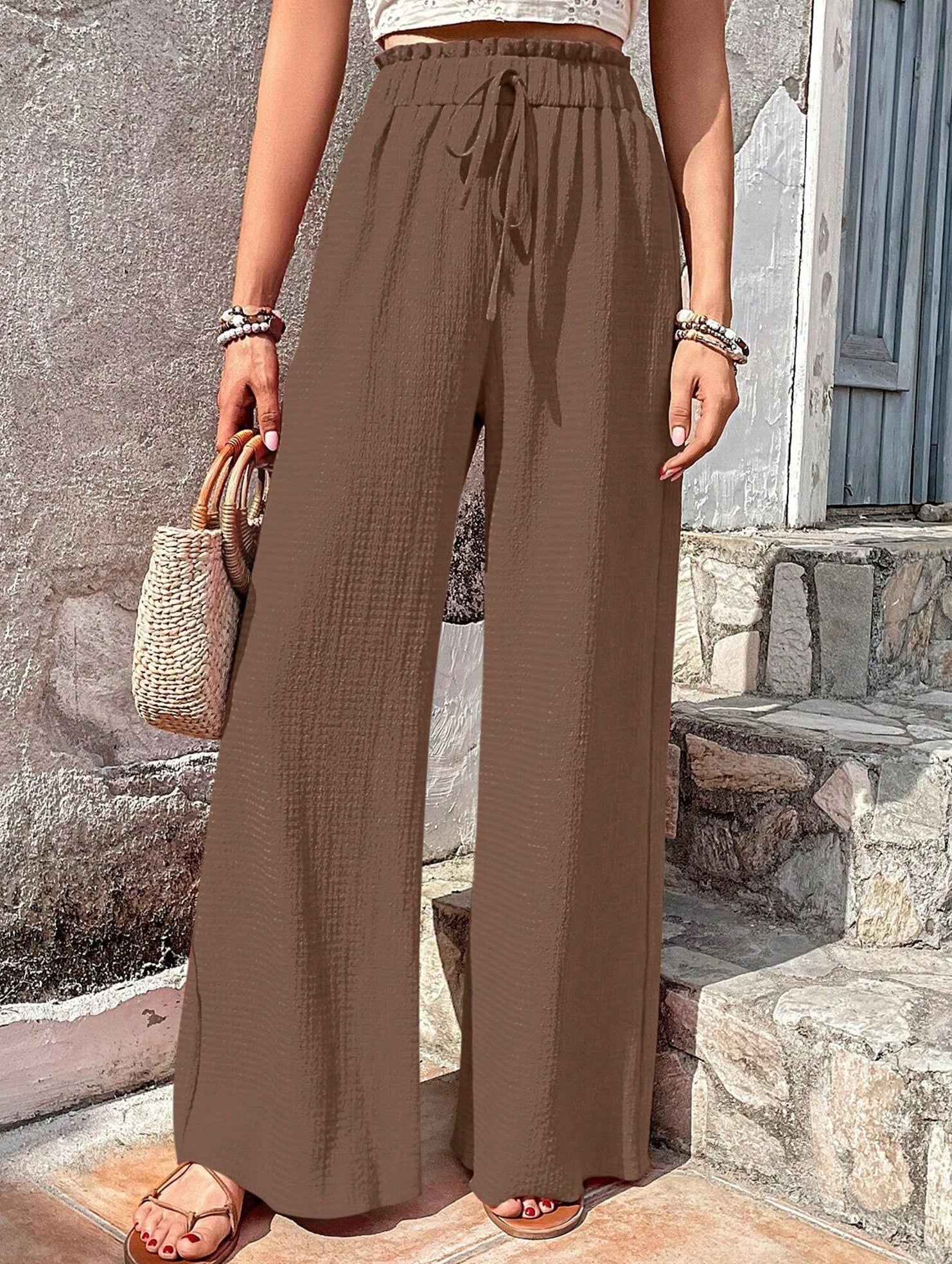 Relaxed style Women's wide-leg pants