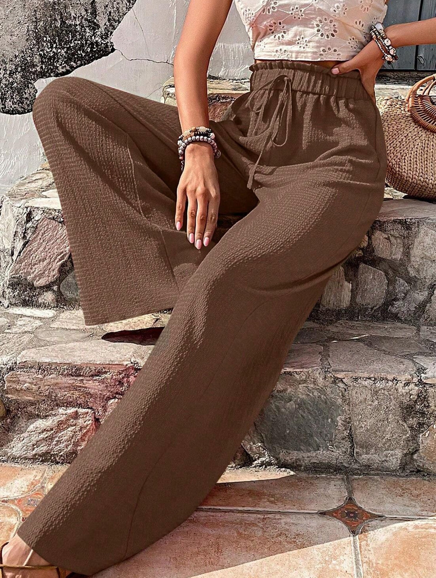 Relaxed style Women's wide-leg pants