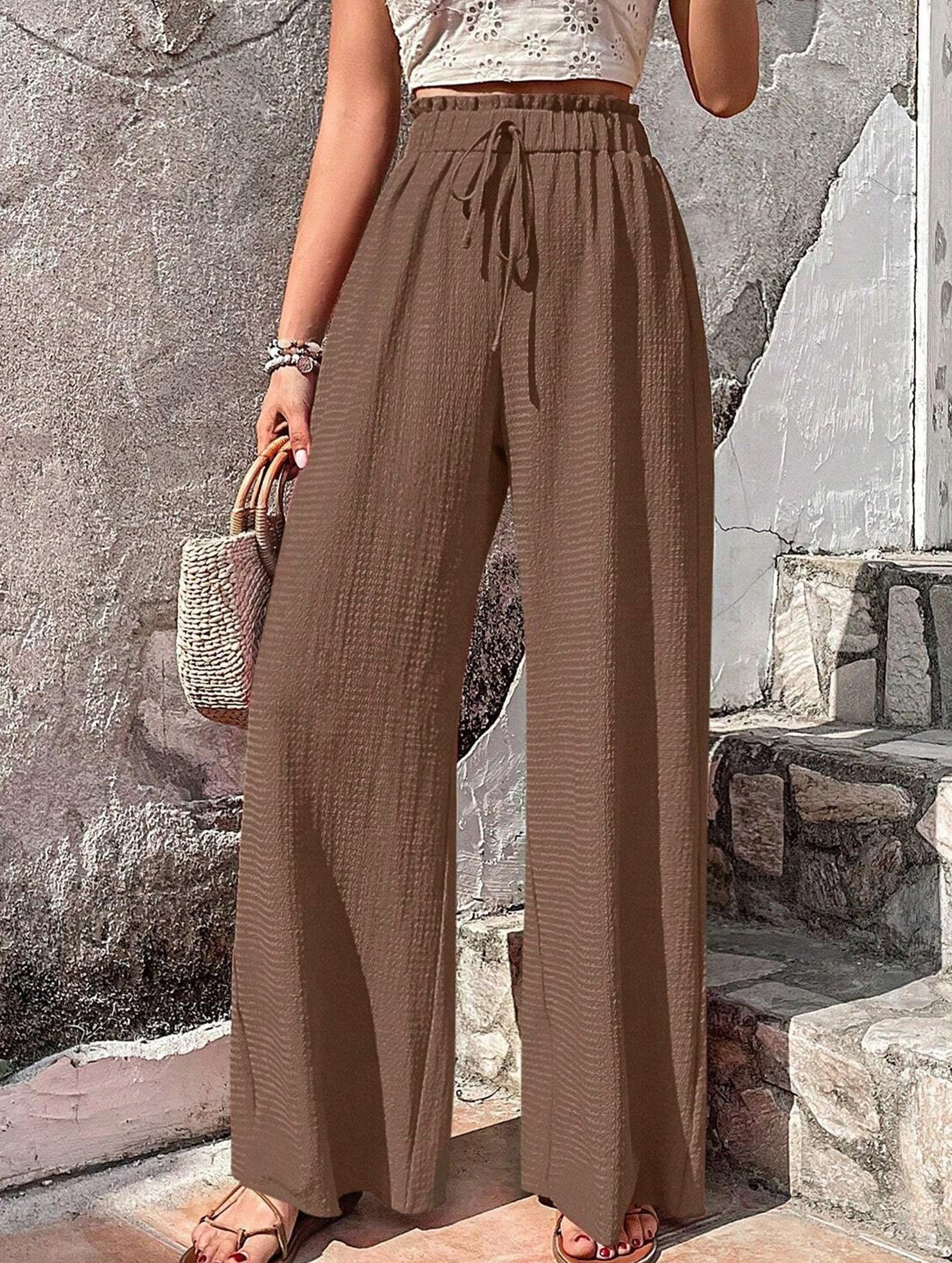 Relaxed style Women's wide-leg pants