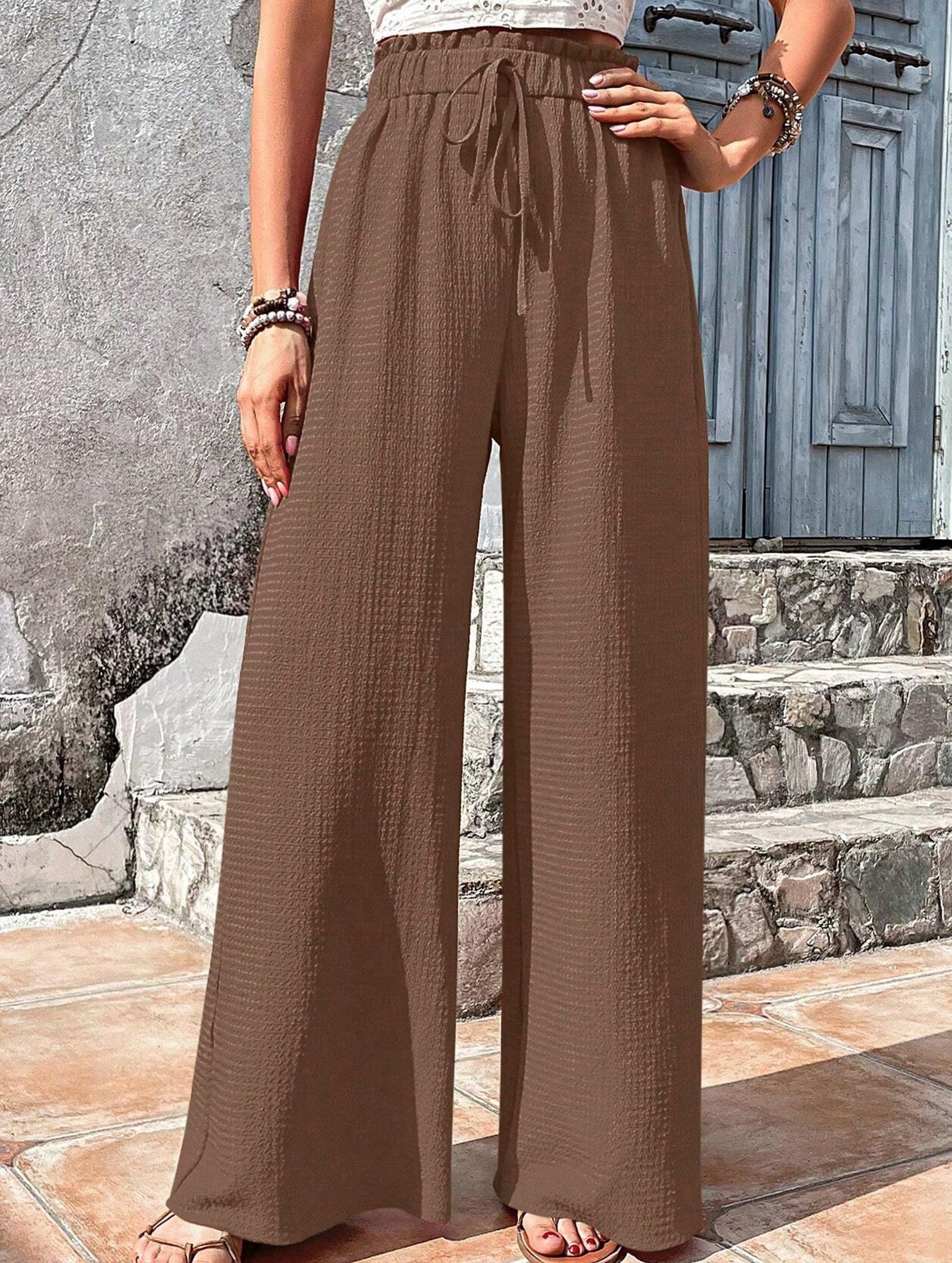 Relaxed style Women's wide-leg pants