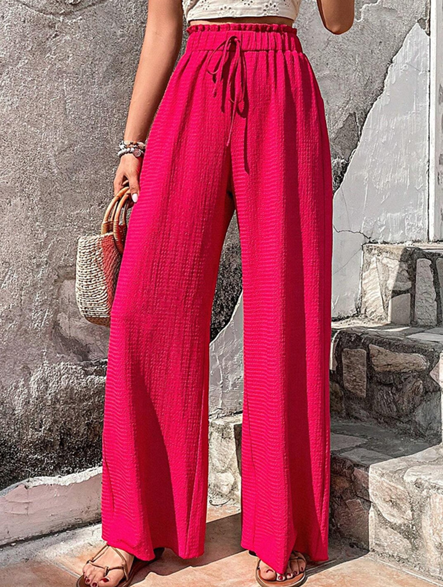 Relaxed style Women's wide-leg pants